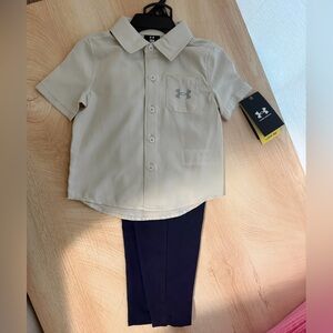 Under Armour Cream Shirt with Logo